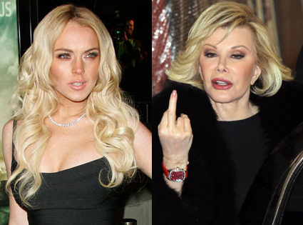 Lindsay Lohan, Joan Rivers Lindsay Lohan, Joan Rivers